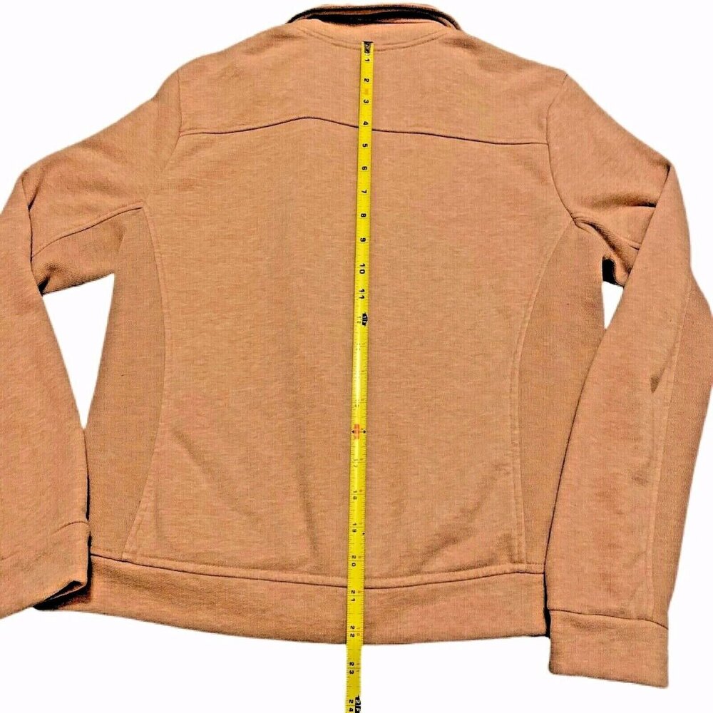 Orvis Womens Tan Asymmetrical Zip Jacket Small Cotton Blend - Picture 6 of 8